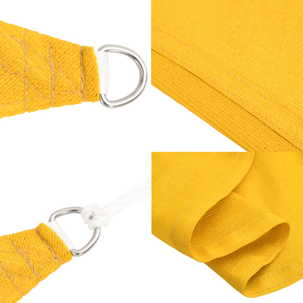 Voile d'ombrage 160 g/m² Jaune 3x4 m PEHD