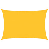 Voile d'ombrage 160g/m² rectangulaire jaune 3,5x4,5 m PEHD