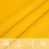 Voile d'ombrage 160g/m² rectangulaire jaune 3,5x4,5 m PEHD