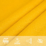 Voile d'ombrage 160 g/m² rectangulaire jaune 3,5x5 m PEHD