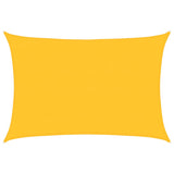 Voile d'ombrage 160 g/m² rectangulaire jaune 4x5 m PEHD