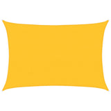 Voile d'ombrage 160 g/m² rectangulaire jaune 4x6 m PEHD