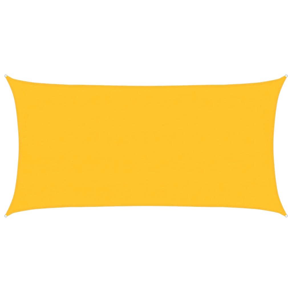 Voile d'ombrage 160 g/m² rectangulaire jaune 4x7 m PEHD