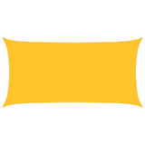 Voile d'ombrage 160 g/m² rectangulaire jaune 4x7 m PEHD