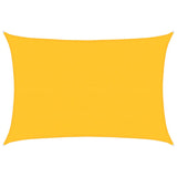 Voile d'ombrage 160 g/m² rectangulaire jaune 5x6 m PEHD