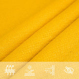 Voile d'ombrage 160 g/m² rectangulaire jaune 5x6 m PEHD