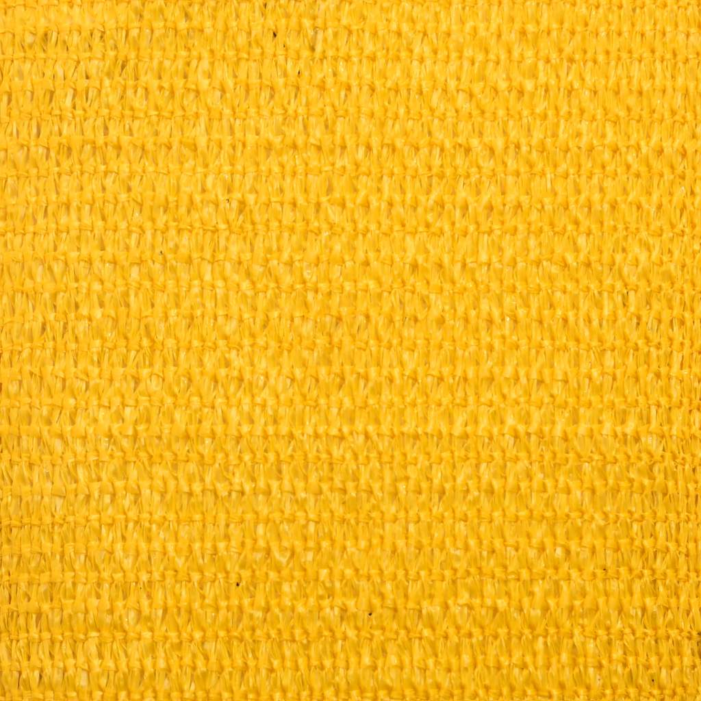 Voile d'ombrage 160 g/m² rectangulaire jaune 5x6 m PEHD