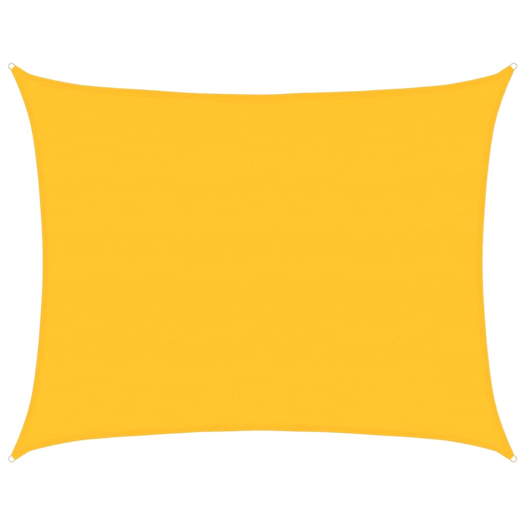 Voile d'ombrage 160 g/m² rectangulaire jaune 6x8 m PEHD