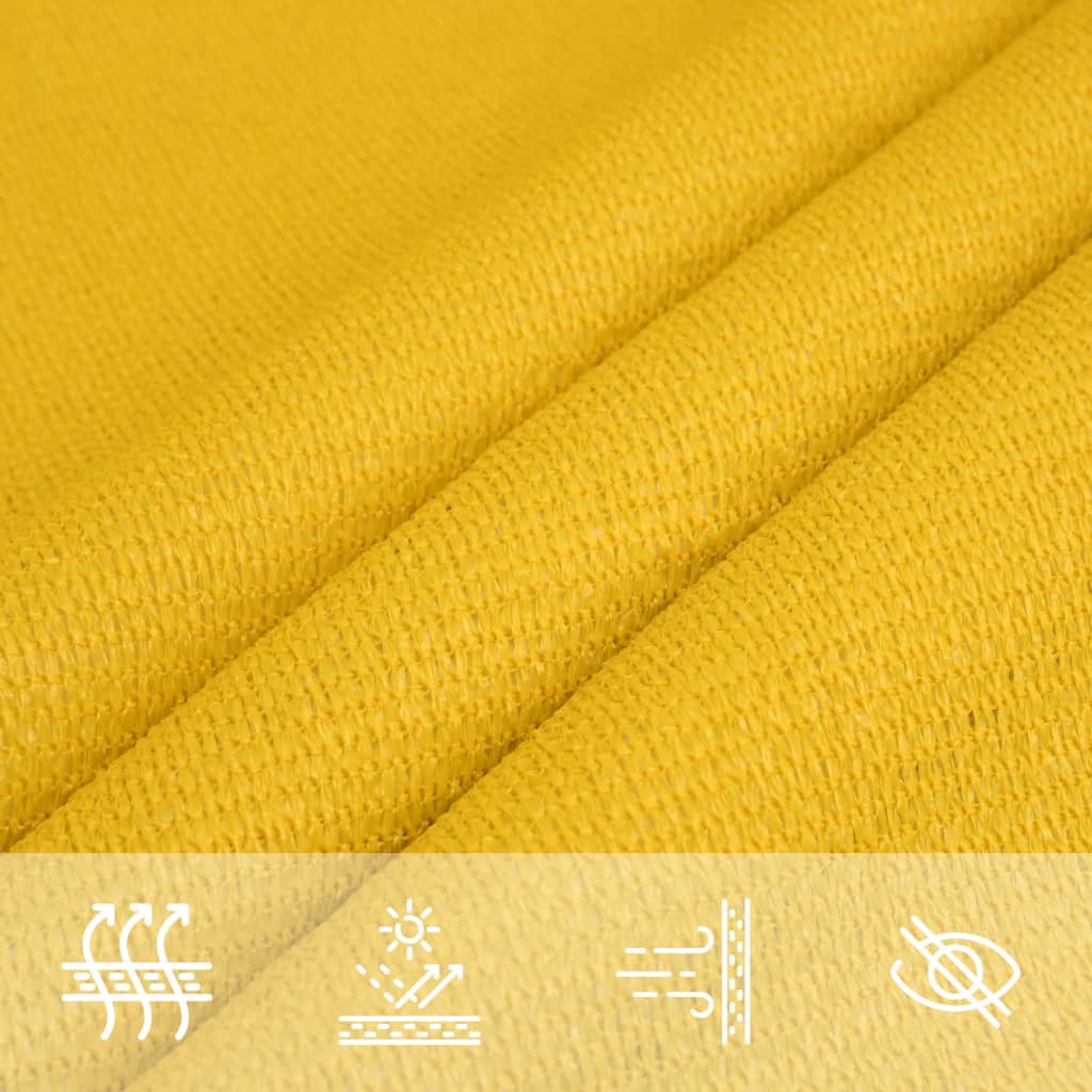 Voile d'ombrage 160 g/m² Jaune 3/4x2 m PEHD