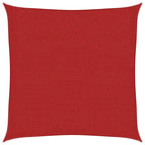 Voile d'ombrage 160 g/m² Rouge 2x2 m PEHD