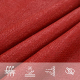 Voile d'ombrage 160 g/m² Rouge 2,5x2,5 m PEHD