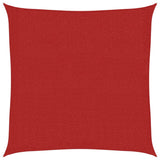 Voile d'ombrage 160 g/m² Rouge 3,6x3,6 m PEHD