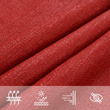 Voile d'ombrage 160 g/m² Rouge 3,6x3,6 m PEHD