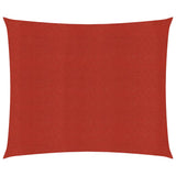 Voile d'ombrage 160 g/m² Rouge 4x4 m PEHD