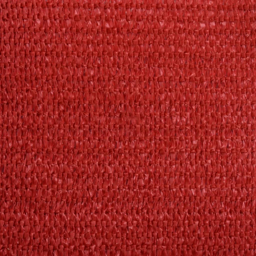 Voile d'ombrage 160 g/m² Rouge 4x4 m PEHD