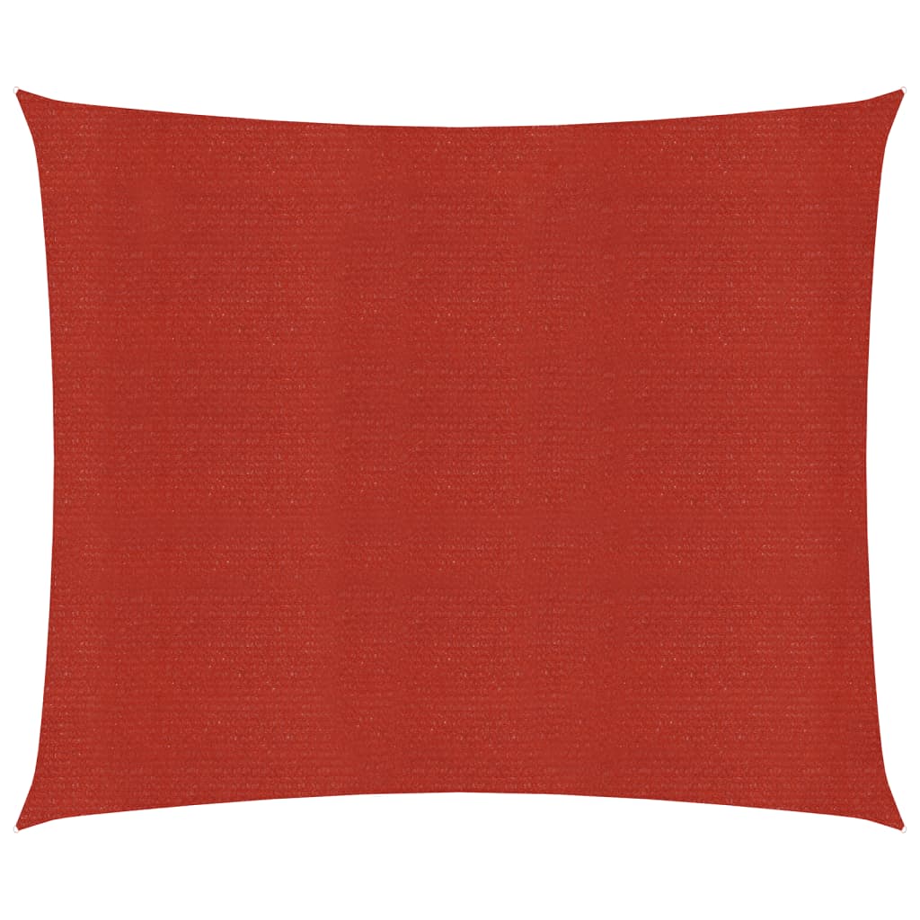 Voile d'ombrage 160 g/m² Rouge 5x5 m PEHD