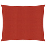 Voile d'ombrage 160 g/m² Rouge 5x5 m PEHD