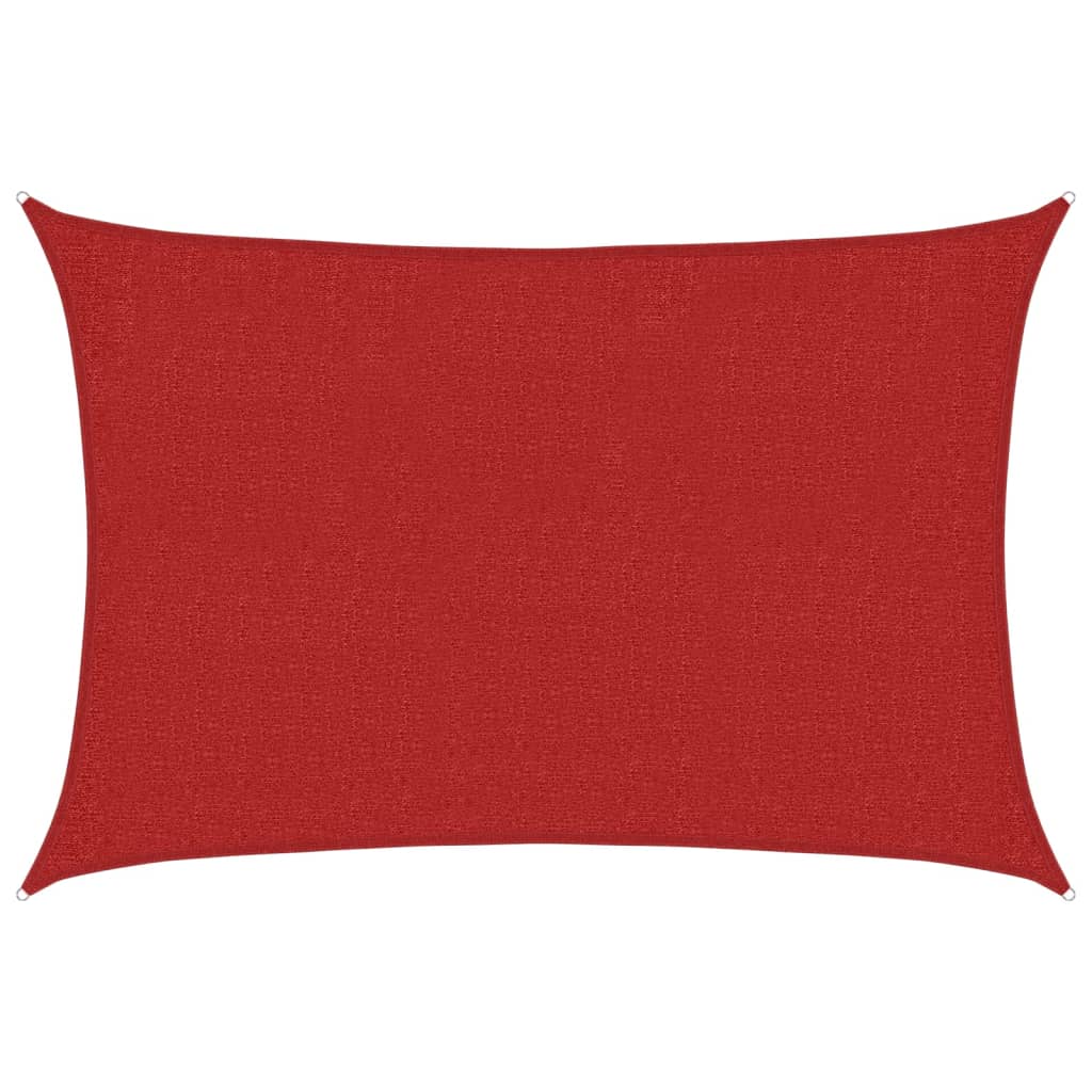 Voile d'ombrage 160 g/m² Rouge 2x2,5 m PEHD