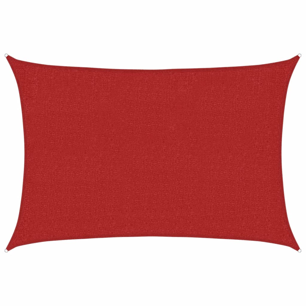 Voile d'ombrage 160 g/m² Rouge 2x3 m PEHD