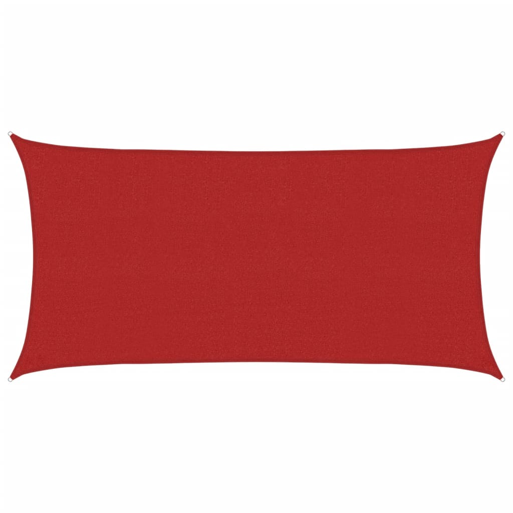 Voile d'ombrage 160 g/m² Rouge 2x3,5 m PEHD