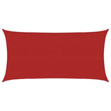 Voile d'ombrage 160 g/m² Rouge 2x4 m PEHD