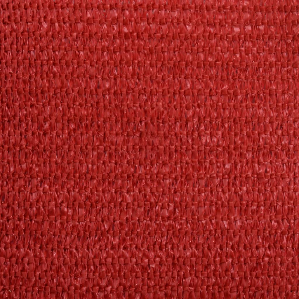 Voile d'ombrage 160 g/m² Rouge 2x4 m PEHD