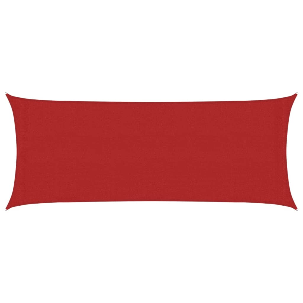 Voile d'ombrage 160 g/m² Rouge 2x4,5 m PEHD