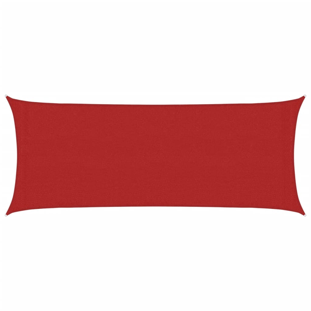 Voile d'ombrage 160 g/m² Rouge 2x5 m PEHD