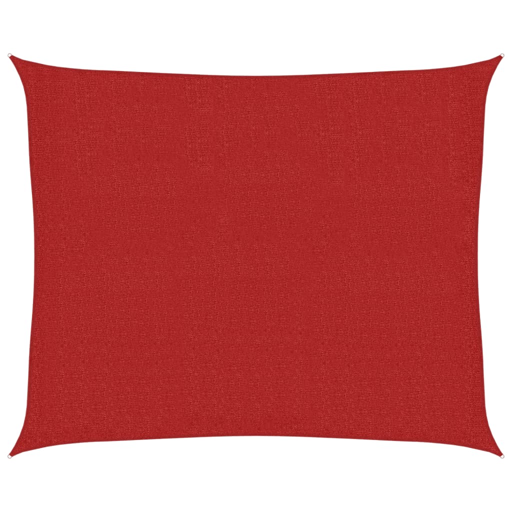 Voile d'ombrage 160 g/m² Rouge 2,5x3 m PEHD