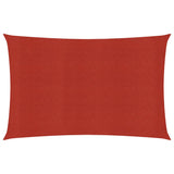 Voile d'ombrage 160 g/m² Rouge 2,5x4,5 m PEHD