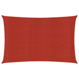 Voile d'ombrage 160 g/m² Rouge 2,5x5 m PEHD