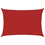 Voile d'ombrage 160 g/m² Rouge 3x4 m PEHD