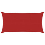 Voile d'ombrage 160 g/m² Rouge 3x6 m PEHD