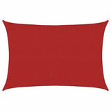 Voile d'ombrage 160 g/m² Rouge 3,5x5 m PEHD