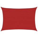 Voile d'ombrage 160 g/m² Rouge 4x5 m PEHD