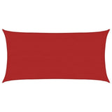 Voile d'ombrage 160 g/m² Rouge 4x7 m PEHD