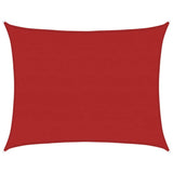 Voile d'ombrage 160 g/m² Rouge 6x8 m PEHD