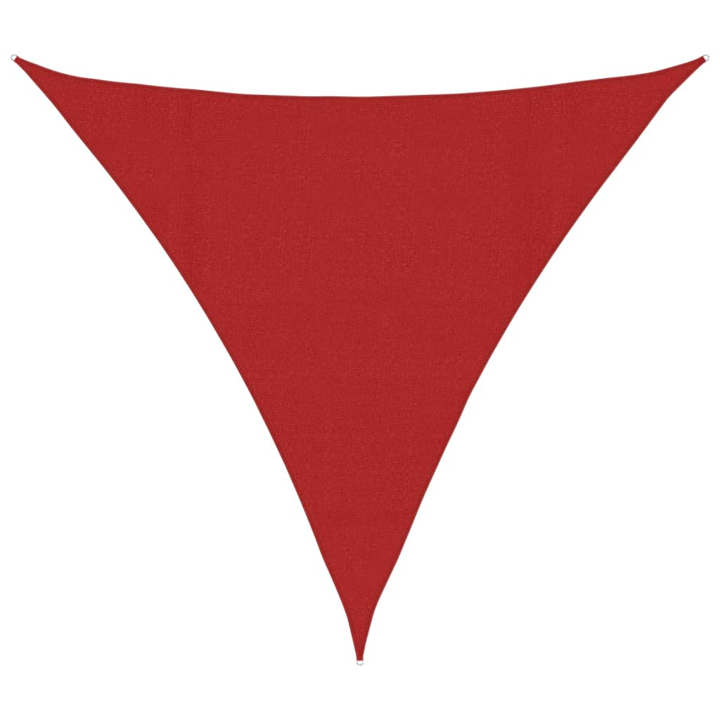 Voile d'ombrage 160 g/m² Rouge 4x4x4 m PEHD