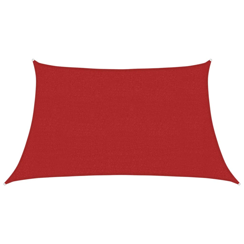 Voile d'ombrage 160 g/m² Rouge 3/4x2 m PEHD