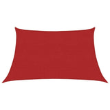 Voile d'ombrage 160 g/m² Rouge 3/4x2 m PEHD