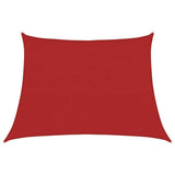 Voile d'ombrage 160 g/m² Rouge 4/5x3 m PEHD