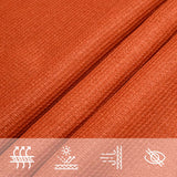 Voile d'ombrage 160 g/m² Orange 2,5x2,5 m PEHD