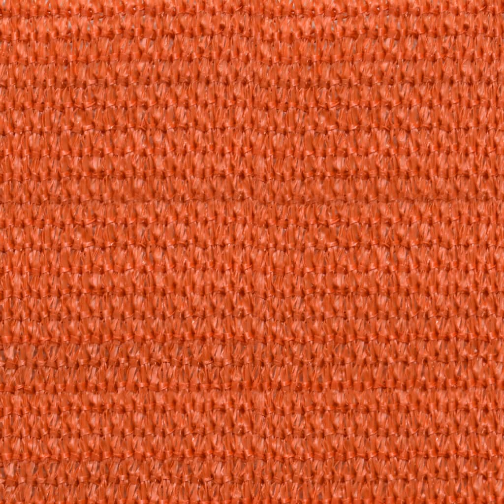 Voile d'ombrage 160 g/m² Orange 2,5x2,5 m PEHD