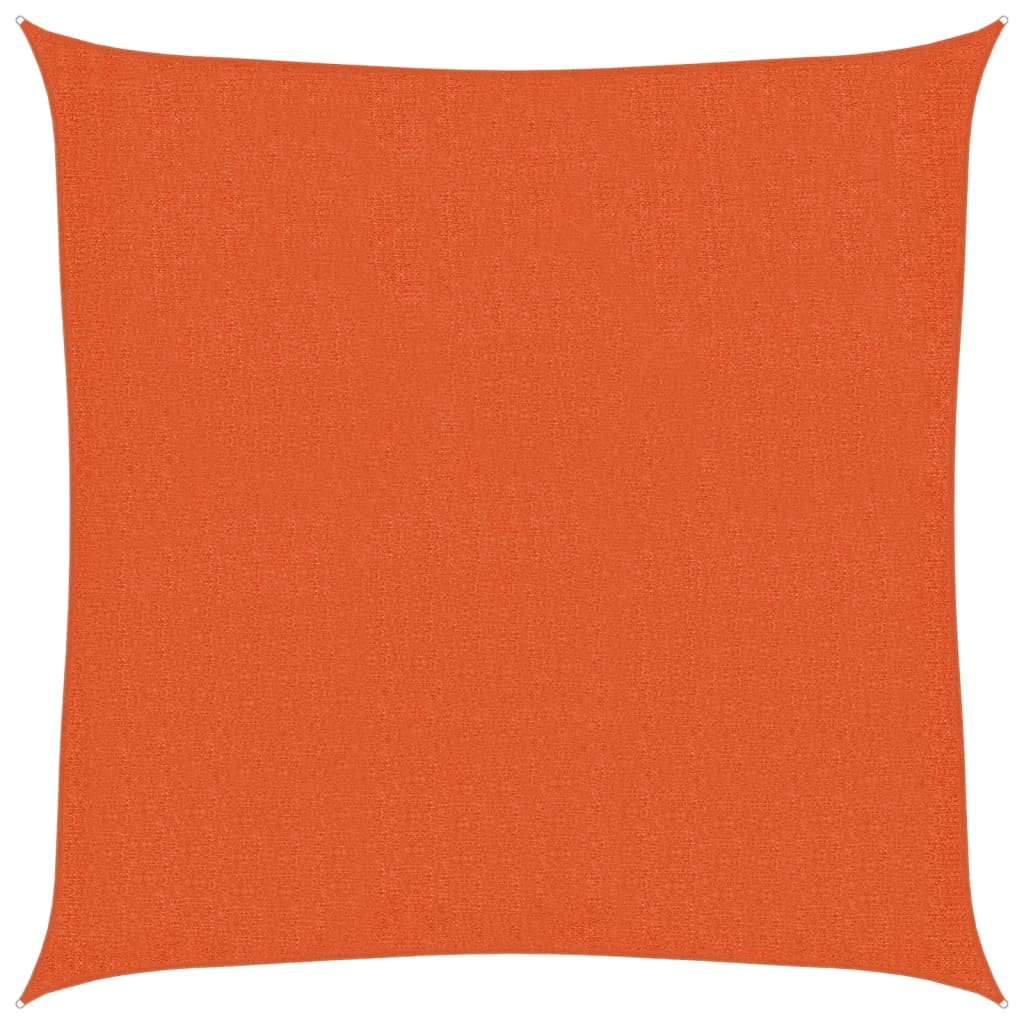 Voile d'ombrage 160 g/m² Orange 3x3 m PEHD