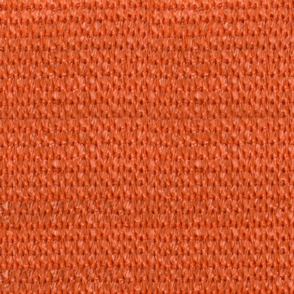 Voile d'ombrage 160 g/m² Orange 3,6x3,6 m PEHD