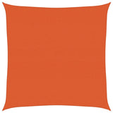 Voile d'ombrage 160 g/m² carré orange 4x4 m PEHD