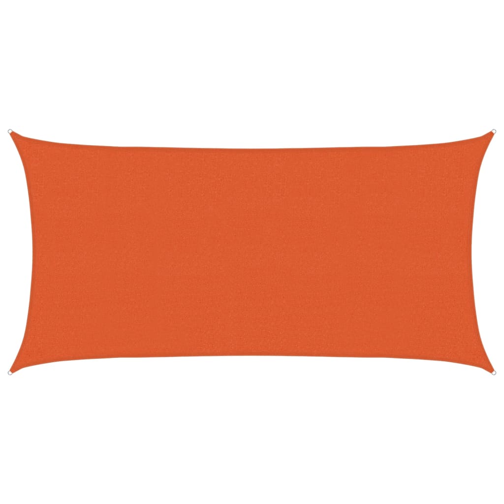 Voile d'ombrage 160 g/m² Orange 2x3,5 m PEHD