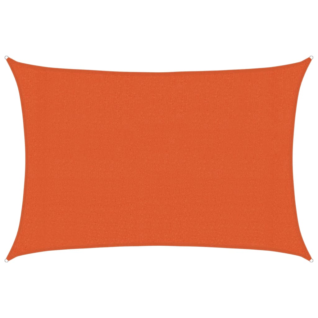 Voile d'ombrage 160 g/m² Orange 3x4 m PEHD