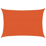 Voile d'ombrage 160 g/m² rectangulaire orange 3x5 m PEHD