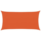 Voile d'ombrage 160 g/m² rectangulaire orange 3x6 m PEHD